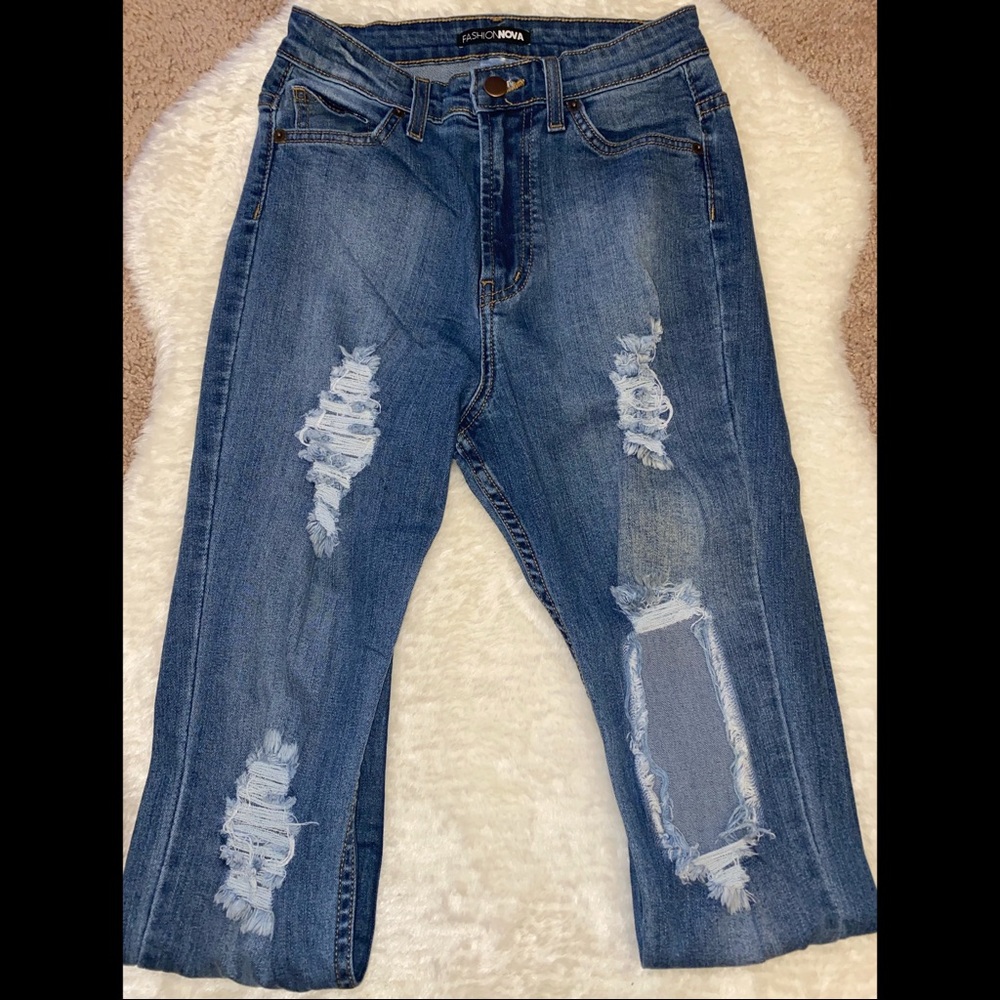 Fashion Nova Ripped Skinny Jeans